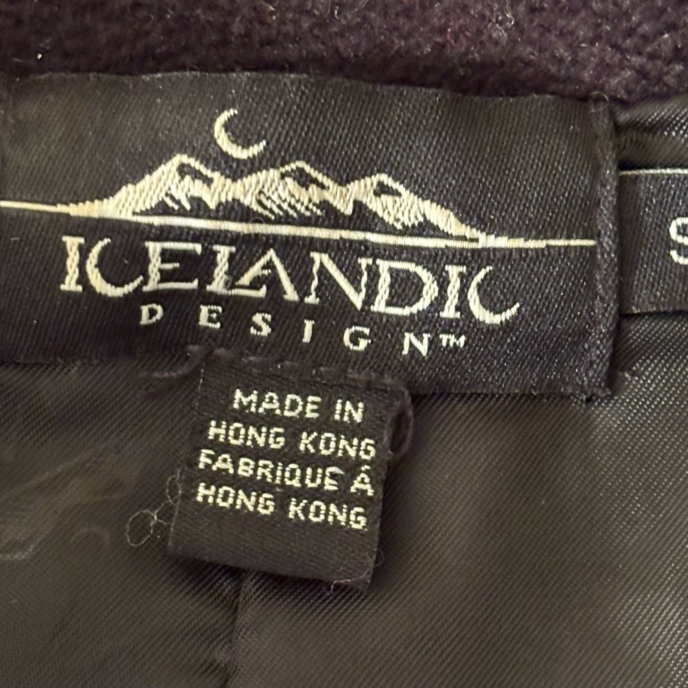 Vtg Women’s Icelandic Designs Wool Lined Zip Up Sweater Jacket Size S - Picture 5 of 16